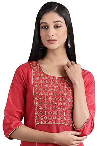 Image of Aurelia Women's Polyester Straight Kurta