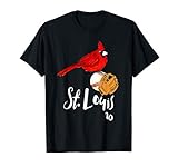 Saint Louis Red Cardinal Tshirt Number 10 Baseball Art T-Shirt