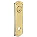 Baldwin R029.RPV Individual 10.14" Height Bethpage Right Handed Privacy Rosette, Lifetime Polished Brass