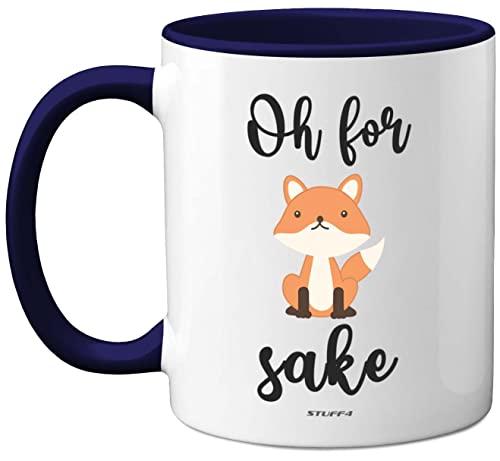 Stuff4 Oh for Fox Tasse à saké en céramique de 325 ml - Passe au lave-vaisselle - Avec poignée...
