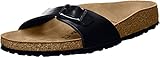 Anlass: Casual BIRKENSTOCK Unisex Madrid Birko-flor Pantoletten Narrow Fit , Schwarz (Schwarz) , 38 (Schmal)
