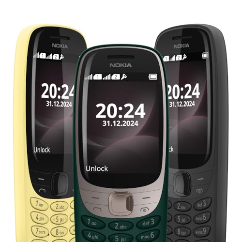 Image of Nokia 6310 Dual SIM Keypad Phone with a 2.8 inch Screen, Wireless FM Radio and Rear Camera with Flash | 1 Year Replacement Guarantee | Green