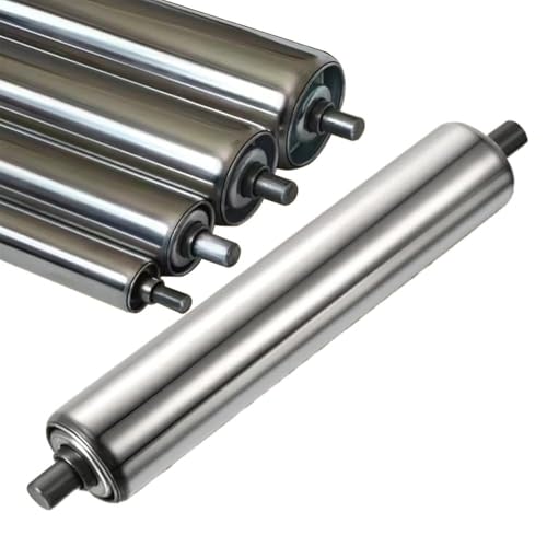 Wytrzymałe rolki przenośnikowe ze stali nierdzewnej, 5 sztuk, 600 mm, do obróbki drewna, kompatybilne z średnicą 2,5 cm, 3,8 cm, 5 szt., niezawodne, przemysłowe części zamienne