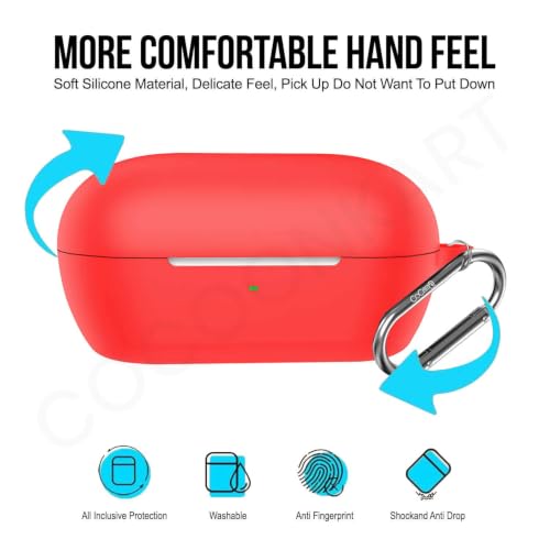 Image of Soft Silicone Case Cover for WF-C710N | C710NSA -Red
