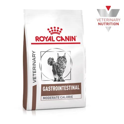 Royal Canin Veterinary Gastrointestinal Moderate Calorie | Doppelpack | 2 x 400 g | Trockenfutter für Katzen | Kann unterstützend helfen bei gastrointestinalen Erkrankungen bei Katzen
