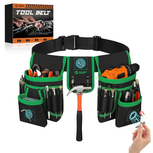 Magnetic Tool Belt for Men, 26 Pockets Heavy Duty Nail Tool Pouch Dad Gift