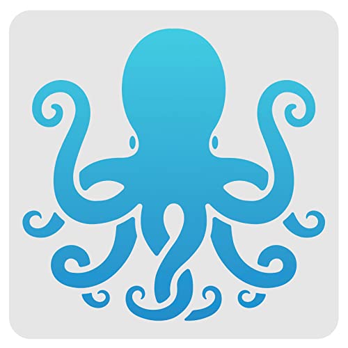 FINGERINSPIRE, stencil a forma di octopus, 29,7 x
