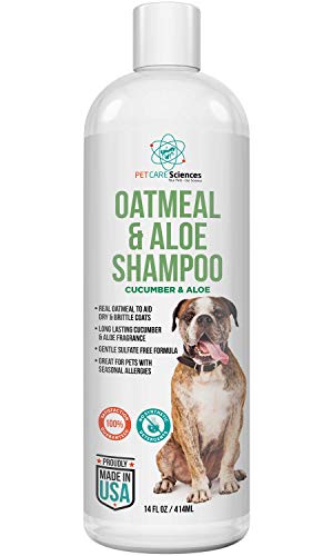 PET CARE Sciences Oatmeal Dog Shampoo and Conditioner for Sensitive Skin, with Aloe
