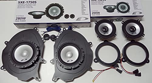 Alpine Kit 6 haut-parleurs pour Renault Clio 4 série 12-20 - Avant et Arrière - Noir - Caisses - 2 ans de garantie - Classique - Pour les voitures