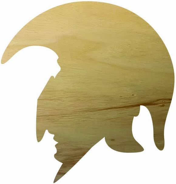 Wood Trojan 10" Wood Trojan Craft Cutout, Unfinished Wooden Shape, DIY