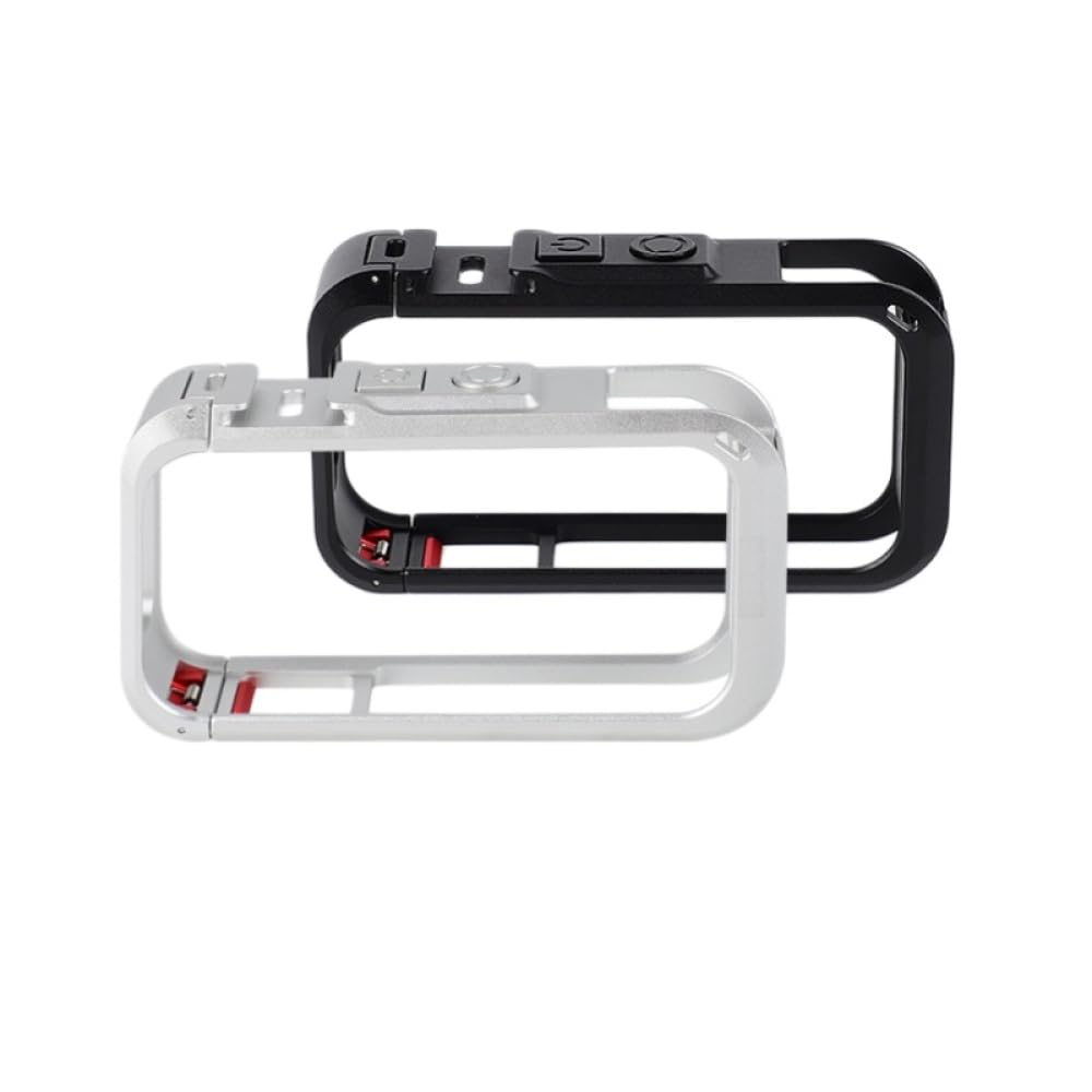 Jaula de Aleación de Aluminio para Insta360 X6 Accesorios，Blanco