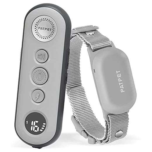 PATPET Small Size Dog Training Collar with 3 Safe Training Modes, Rechargeable IPX7 Waterproof Shock Collar with Remote, 3000 Ft Control Perfect for Dogs(5-100lbs) - Electric Dog Barking Collar