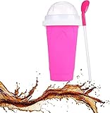 EJ1 Slushie Maker Cup, Double Layer Squeeze Cup Slushy Maker, Make Homemade Smoothie with DIY Slushy...