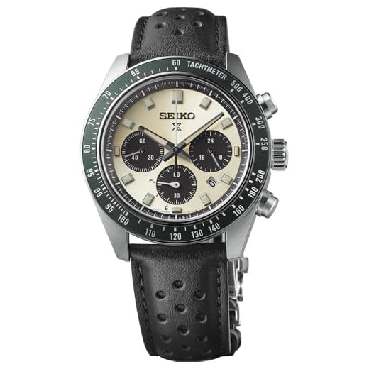 SEIKO Relógio masculino SSC943 Prospex Speedtimer, Bege