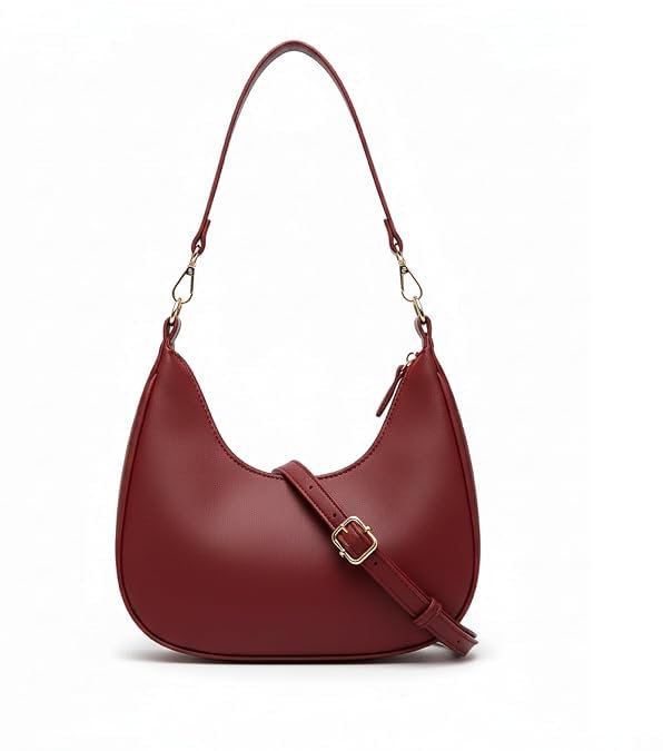 Image of Sky Magic Stylish Bag Women's Hobo Shoulder Bag with Bow Detail, Faux Leather Crossbody Handbag for Women