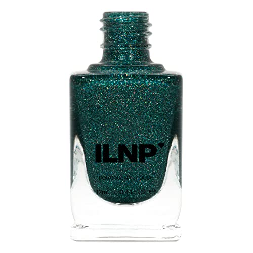 Image of ILNP Park Ave - Deep Jade Green Ultra Holo Nail Polish