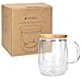 Navaris Taza para té de Vidrio de borosilicato con Filtro y Tapa Imagen de Navaris Taza para té de Vidrio de borosilicato con Filtro y Tapa