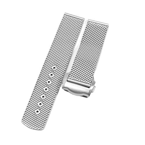 Bracelet Omega 007 Seamaster Diver 300 en acier maille milanaise 20mm 22mm