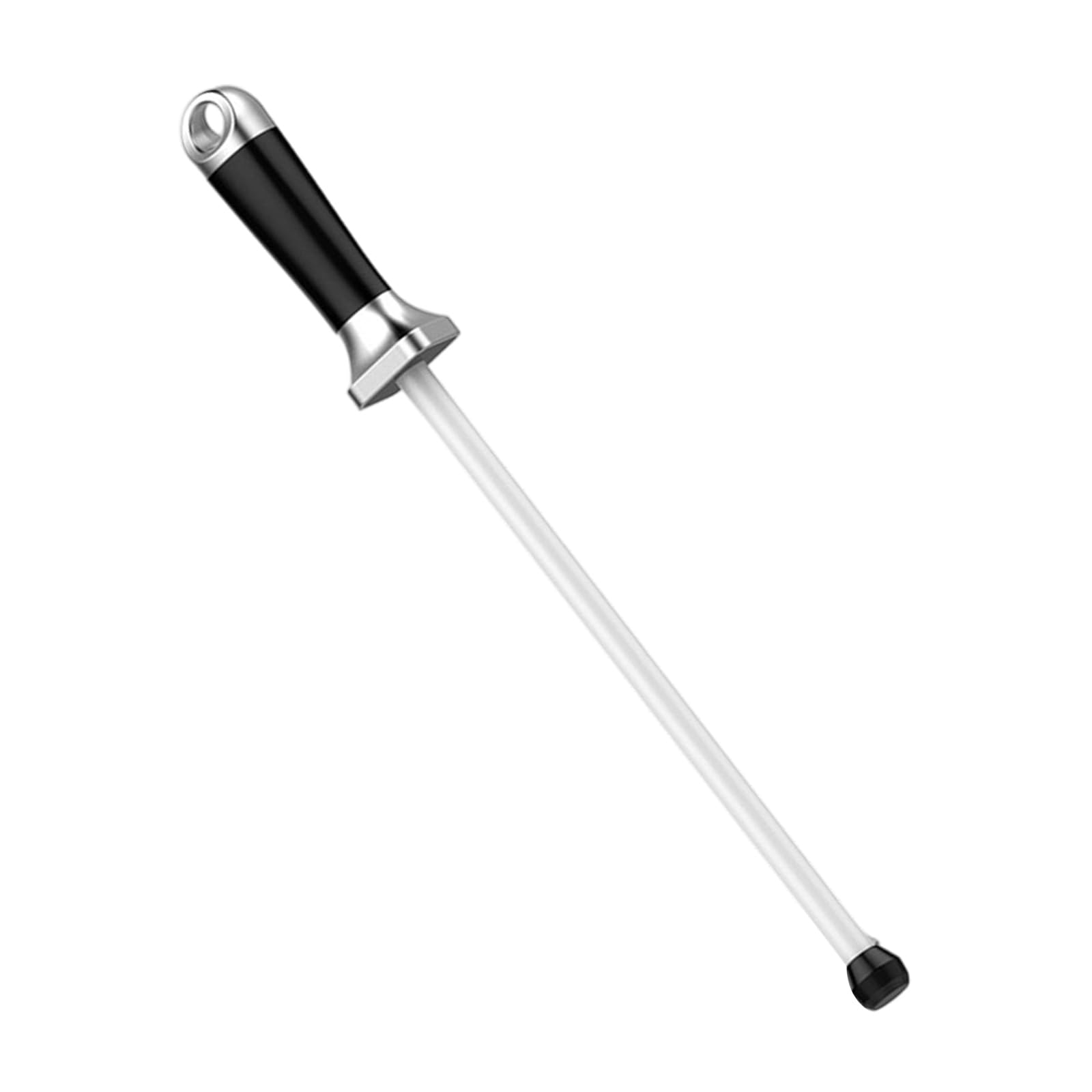 Fazvncv Ceramic Honing Rod 12 Inches Long Ceramic Sharpener Honing Rod for Professional Chefs and Home Cooks Professional Cutter Sharpener