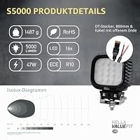 HELLA Valuefit 1GA 357 109-201 LED-Arbeitsscheinwerfer S5000-12/24V – Ansicht 6