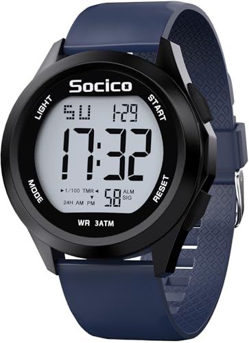 SOCICO Reloj Digital para Hombre, Deportivo, Militar,...