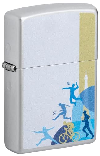 Encendedor Zippo a prueba de viento Sports Players, Satin Chrome, Color Image Recargable Reutilizable Diseño a prueba… — oferta en Amazon