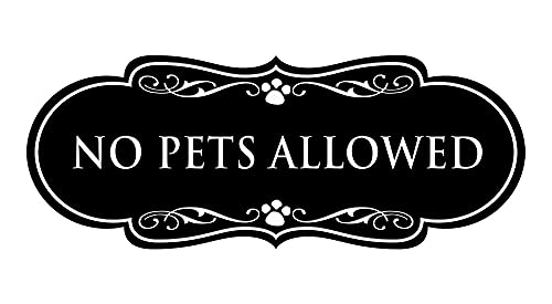 Panneau de signalisation Designer Paws pour intérieur chic et entrée de magasin