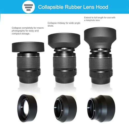 Parasol Funifinds 58 mm para cámaras Canon DSLR - Fernando Cortés