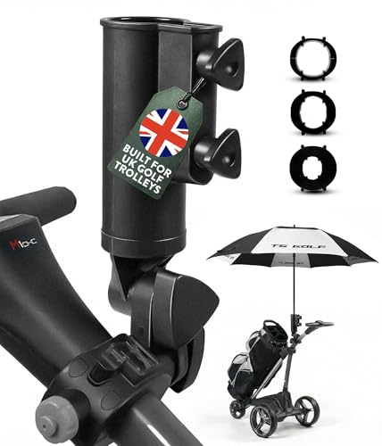 TS Golf Umbrella Holder Motocaddy / Powakaddy adjustable golf umbrella holder fits all Models | Universal motocaddy / powakaddy umbrella holder | golf cart accessories | golf trolley umbrella holder