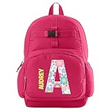 Let’s Make Memories Pink Backpack Collection - Personalized Back to School Supplies - Kids School Bag - Flowers Design