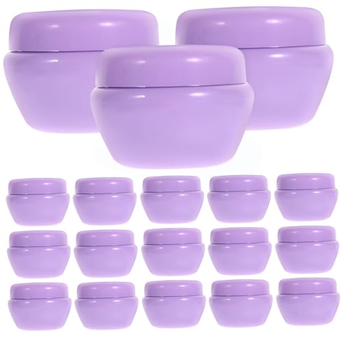 Anneome 40 Piezas Tarros Crema Forma de Frascos Plásticos de Viaje para Cosméticos Envases Vacíos con Tapa Antigoteo Resistentes y Reutilizables