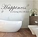 Happiness Is A Long Hot Shower Heart Adesivo Da Bagno Bagno Felicità Preventivo Adesivo Murale Lavabo In Vinile Decorazioni Per La Casa 85X28Cm