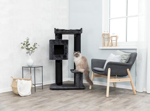 Arbre à chat XXL Trixie Izan anthracite stable pour chat lourd - 6
