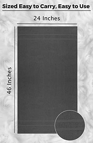 Loop Terry Small Bath Towel Set - 100% Cotton 6 Pack 24 X 46 Quick Dry Towels. Lightweight And Highly Absorbent, Soft Plush Towels For Pool, Spa, Gym, Guest Bathroom, Great For Daily Use #TOP3