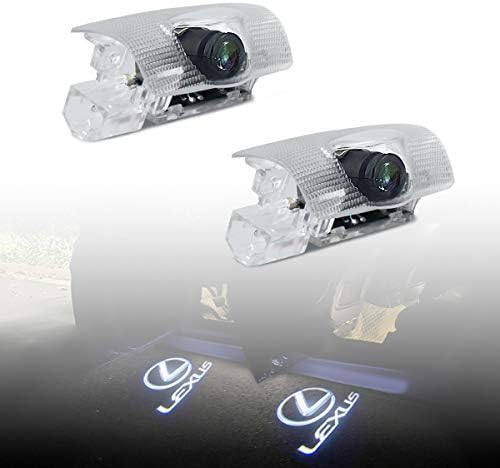 KRADA Car Door Logo Light LED Projector Ghost Shadow Welcome Lights for Lexus RX/ES/GX/LS/LX Symbol Emblem Courtesy Step Lights Kit Replacement (2 Pack)