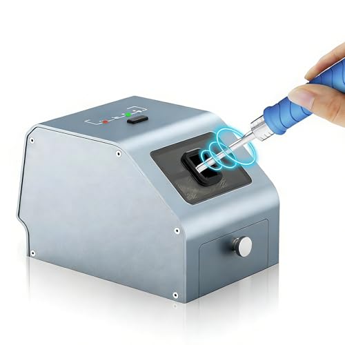 Limpiador de puntas de soldadura, cepillo de cobre automático, ultrafino de 0,1 mm, diseño compacto con cajón magnético para mantenimiento de soldador de latón