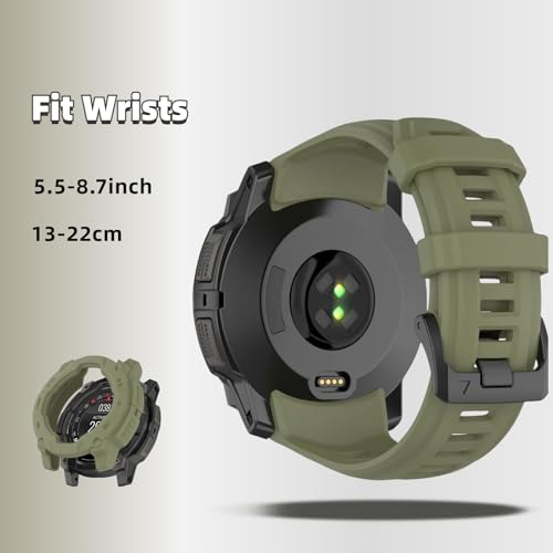 Correas de silicona para Garmin Instinct 3 AMOLED 45mm/50mm miniatura 4