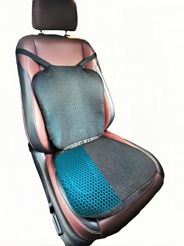 Gel Truck Seat Cushion With Lumbar Support - 2-piece Foldable  Separable For ...