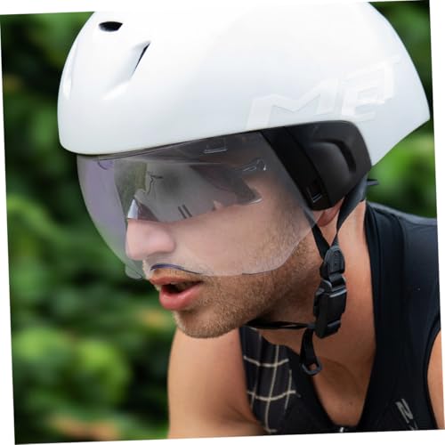 Viseras extraíbles de plástico transparente Mikikit con sistema abatible para cascos 5