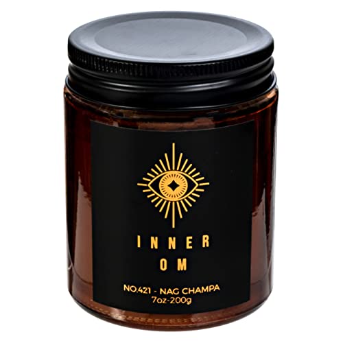 Nag Champ Candles- Nag Champ Incense Soy Candle- Smells Like Nag Champa Incense Sticks- Perfect With Chakra Candles- Premium Luxury Candle With Gift Box #TOP2