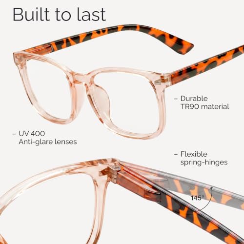 Image of CCVOO Reading Glasses for Women, Eye glasses, Blue Light Readers for Women, Cheaters