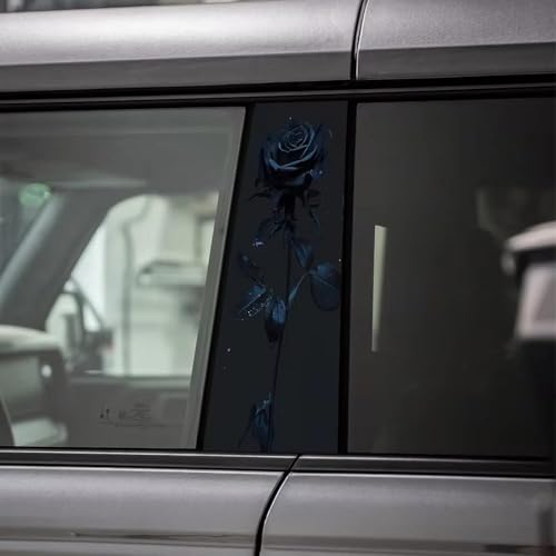 Autocollant de porte de voiture rose noire pour look urbain - 2