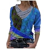 Generic Hoodie Damen Beste Freunde Pullover Damen Pullover Hoodie Sweatshirt Langarm für Frauen Mit Motiv Tie-Dye Bedruckte Stickkragen Langarm Pullover Bluse Tops Oberteile Tunika