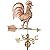Good Directions 1973P Proud Rooster Copper Weathervane