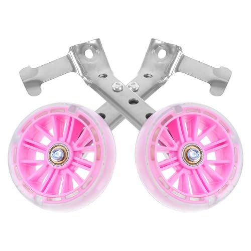 Ruedas de Entrenamiento para Bicicleta Happyyami con Rueda Trasera de Hierro de Alta Resistencia y Estabilizadores Ajustables para Mayor Estabilidad miniatura 1
