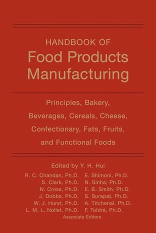 Handbook Of Food Products Manufacturing Vol-2 Set (Hb 2007)