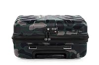 suitline - Pilotentrolley Hartschale, Business Trolley, Kabinengepäck, Handgepäck Trolley, Pilotenkoffer, Bordcase, Bordgepäck, TSA, ABS, 2 Rollen, Camouflage – Ansicht 6