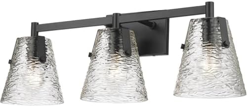 Z-Lite 1101-3V-MB Analia Vanity, 3-Light 300 Total Watts, Matte Black