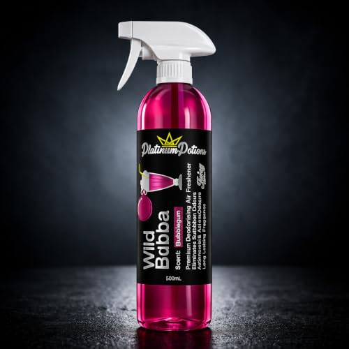 Image of Water-Based Car Air Freshener Spray | Luxury Automotive Deodorizer | Mold-Resistant Formula | Eliminates Odors and Refreshes Vehicle Interior | 17 fl oz | Wild Bubba