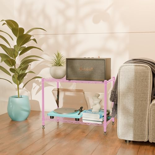 Image of 2-Shelves Heavy Duty Steel Storage Rack | Multipurpose Shelving Unit for Kitchen, Home & Utility